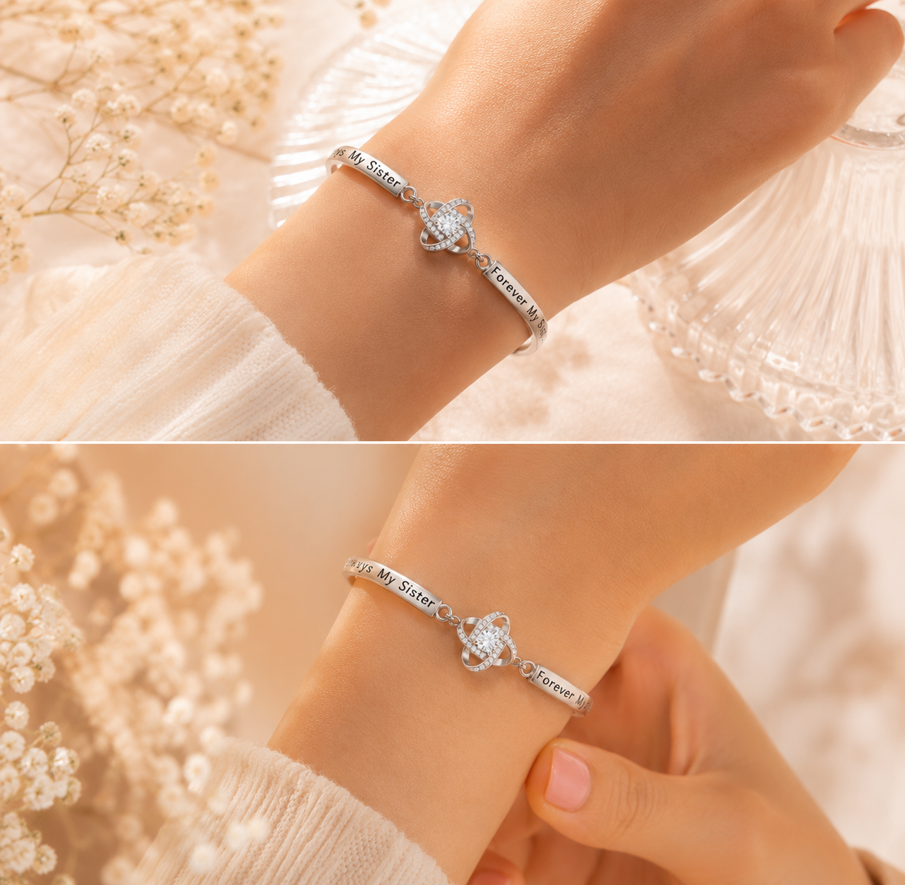 Pulsera de trébol de cuatro hojas