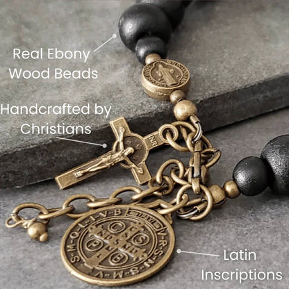 St. Benedict Crucifix Bracelet – For Generational Deliverance