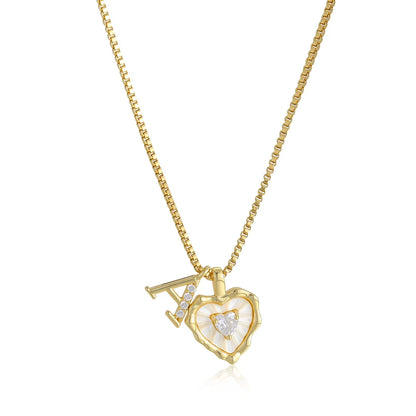 Collar Inicial de Corazón