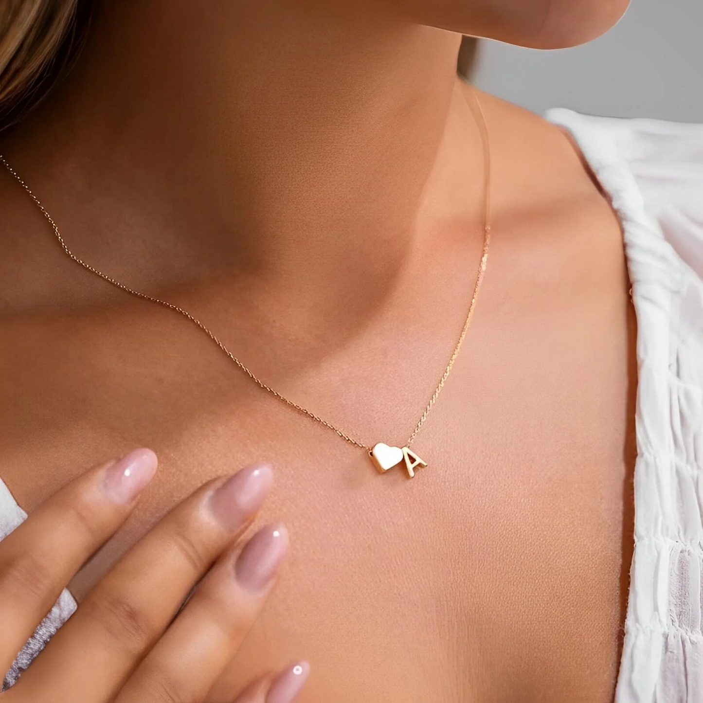 Collar inicial Katy Heart