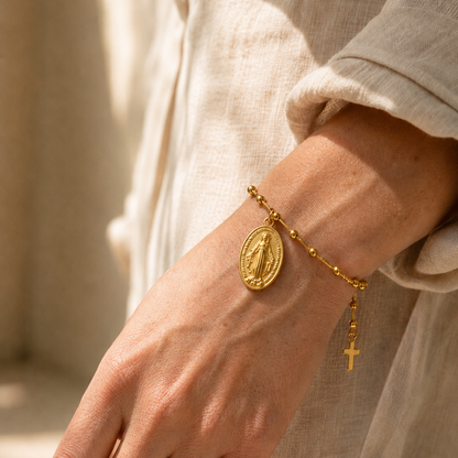 Our Lady Medal Bracelet