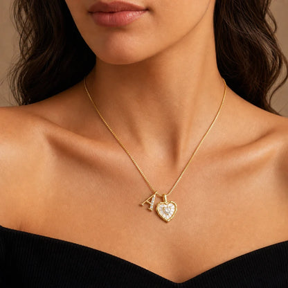 Collar Inicial de Corazón