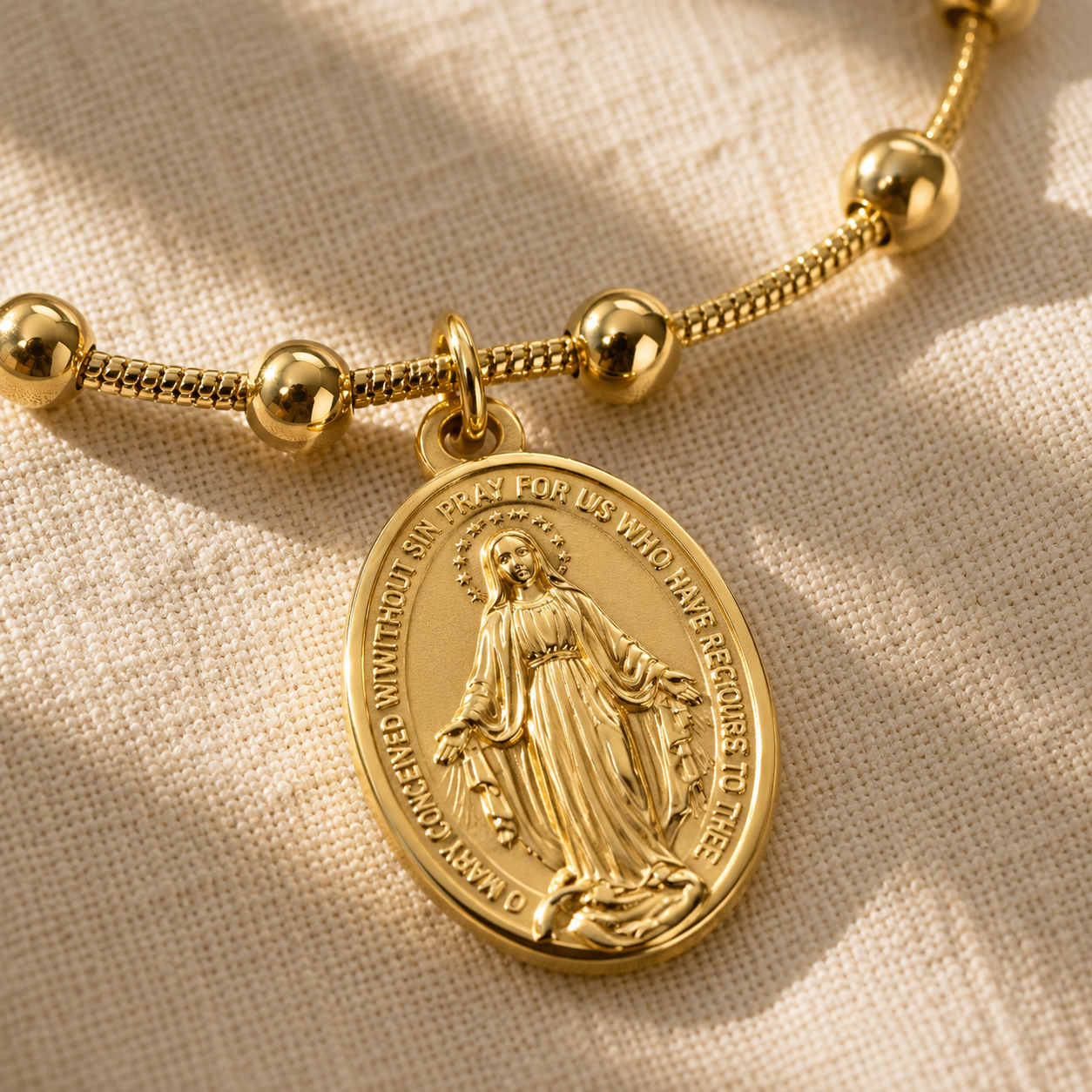 Our Lady Medal Bracelet